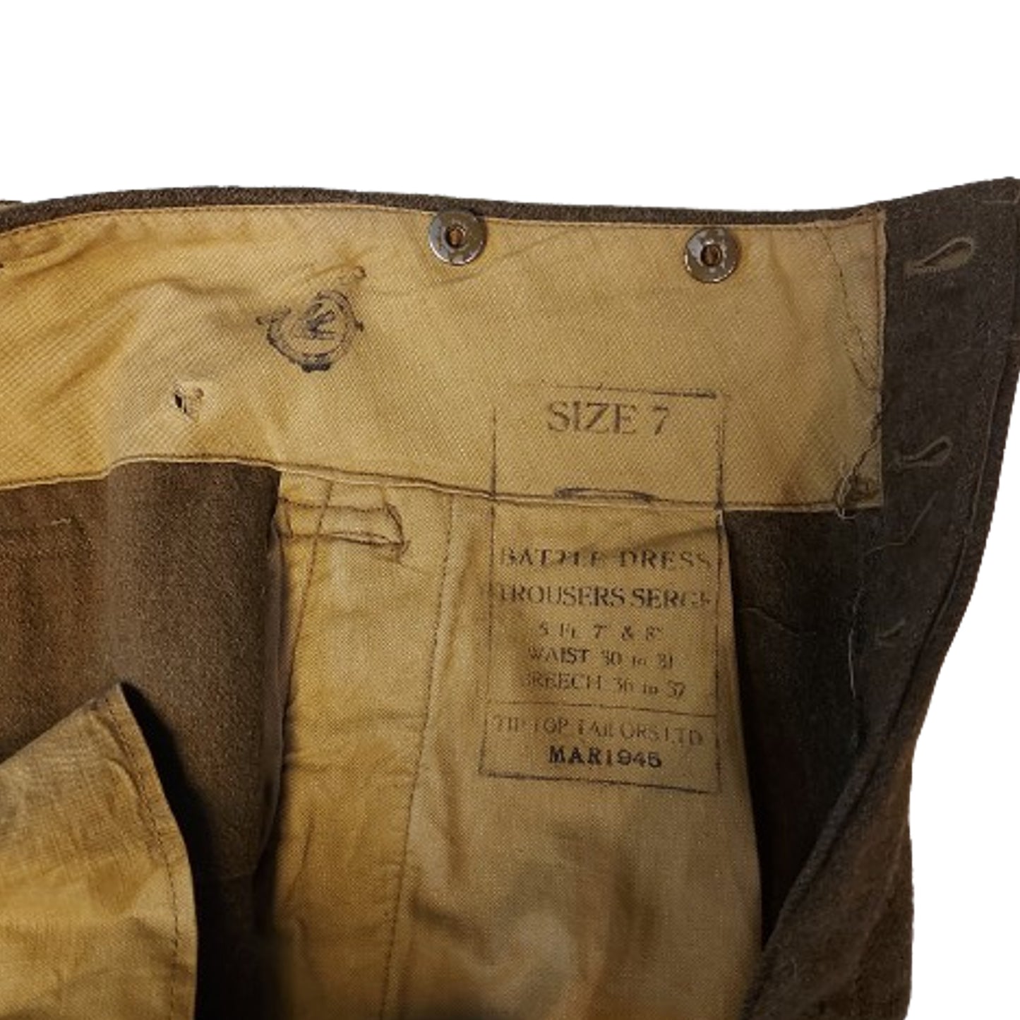 WW2 Canadian Battle Dress Trousers -1945