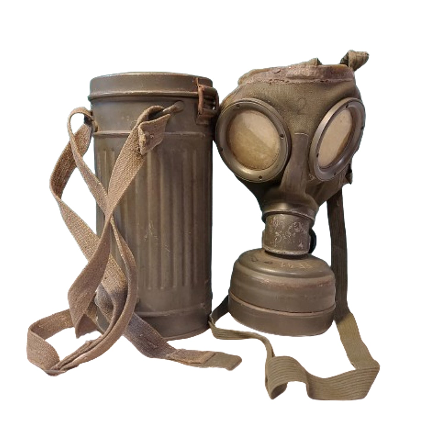 WW2 German Army M30 Gas Mask In Cannister