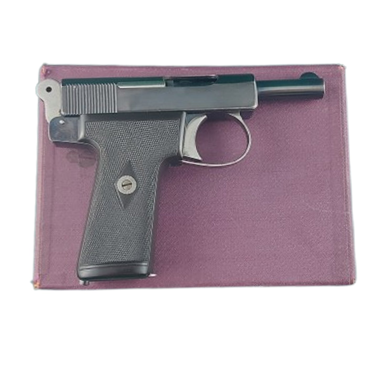 WW2 Era British Webley And Scott Deactivated Automatic Pistol In Issue Box