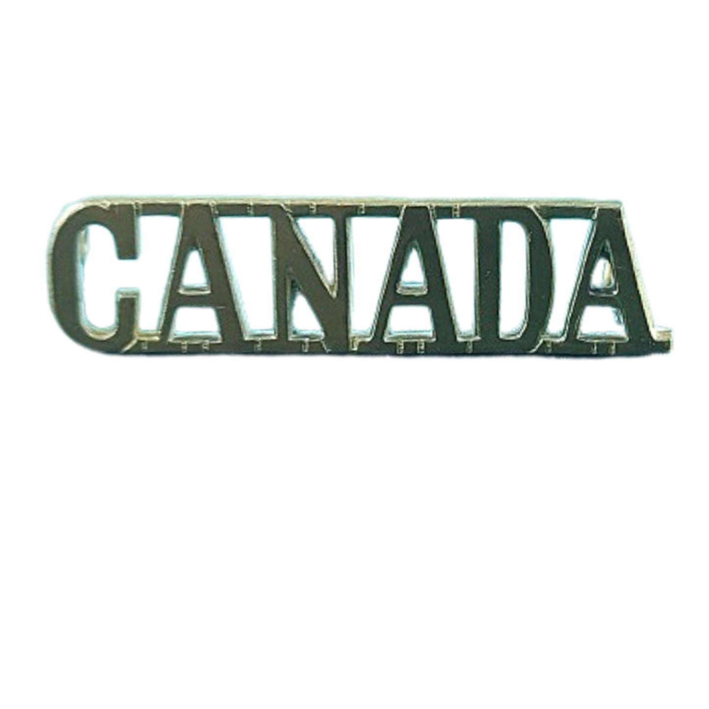 WW2 Canadian CANADA Brass Shoulder Title (2)