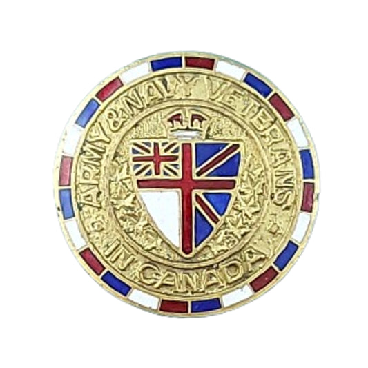 WW2 Canadian Army And Navy Veterans Lapel Pin