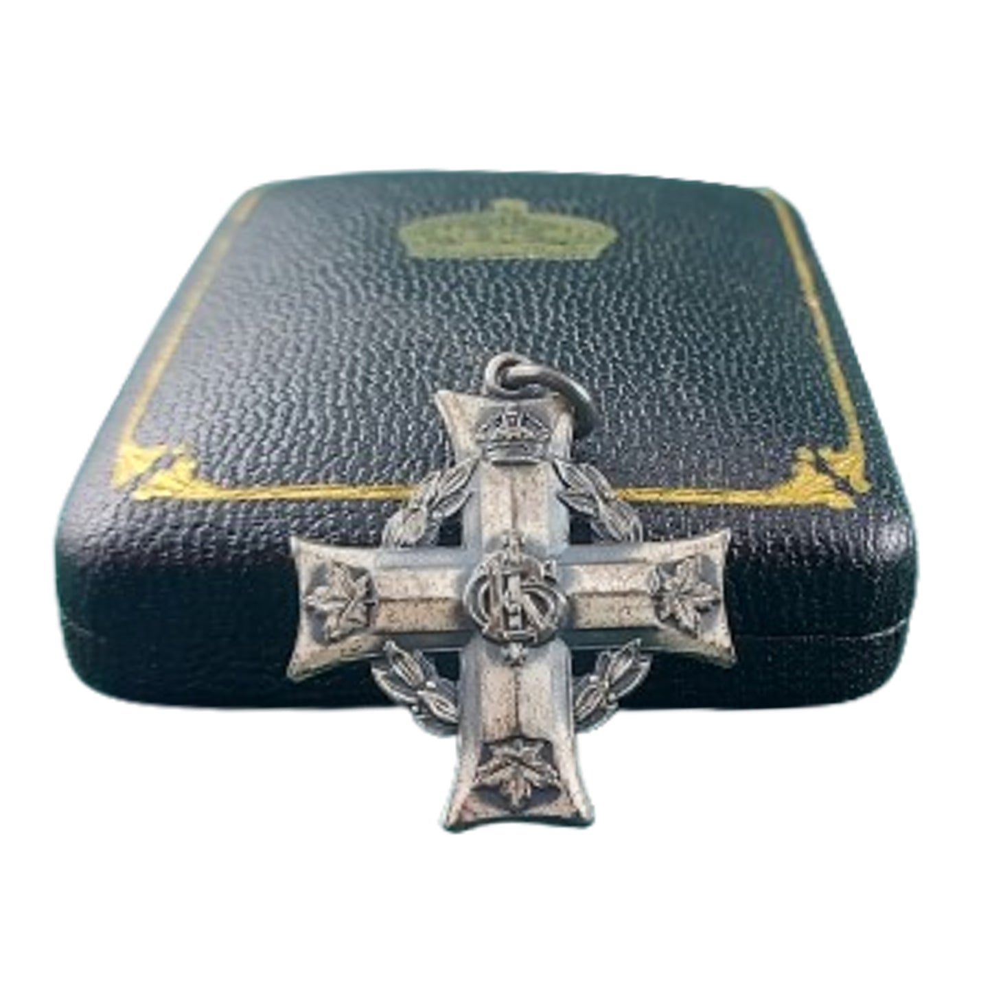 WW1 Canadian Cased Memorial Cross 163rd Battalion Canadiens Francais
