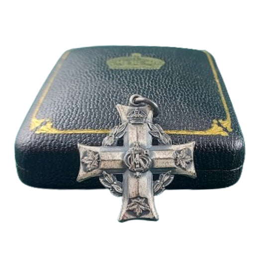WW1 Canadian Cased Memorial Cross 163rd Battalion Canadiens Francais