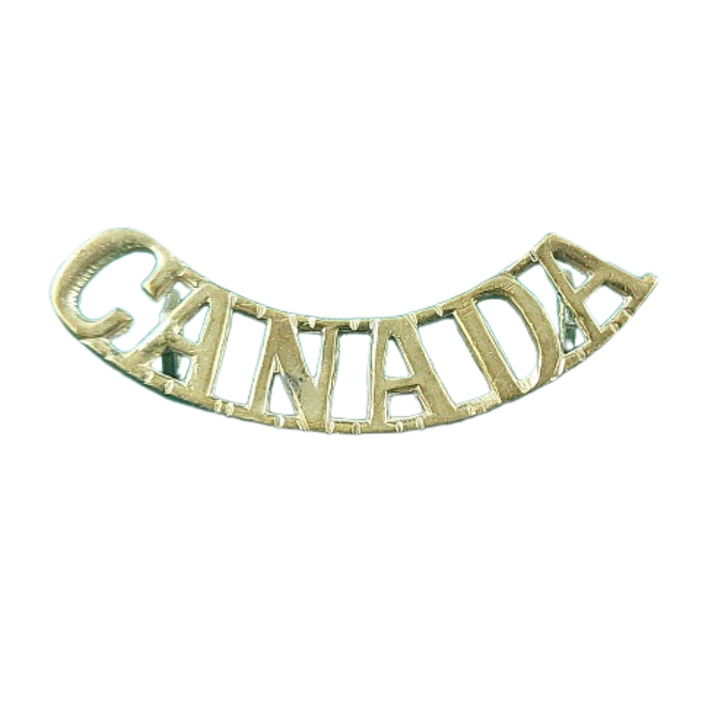 WW1 Canadian CANADA Brass Shoulder Title
