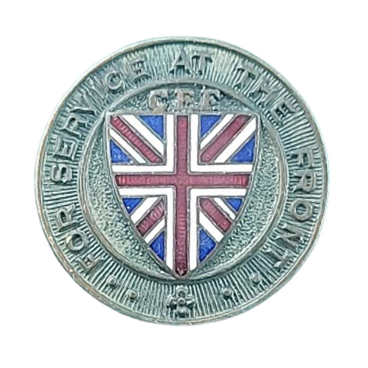 WW1 Canadian CEF Service At The Front Lapel Pin 22652