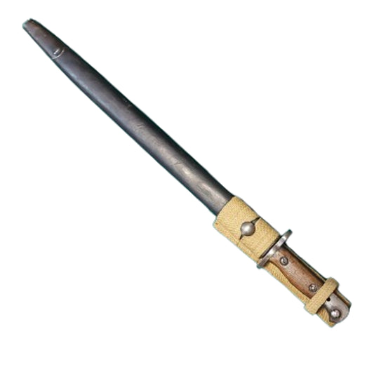 WW1 British Pattern 1907 Service Rifle Bayonet With Scabbard And Frog Reissued WW2