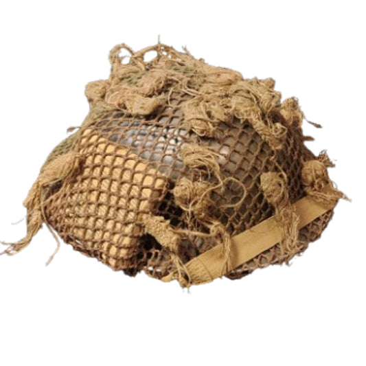 WW2 Canadian Mk.II Combat Helmet With Scrimshaw Net And Field Dressing