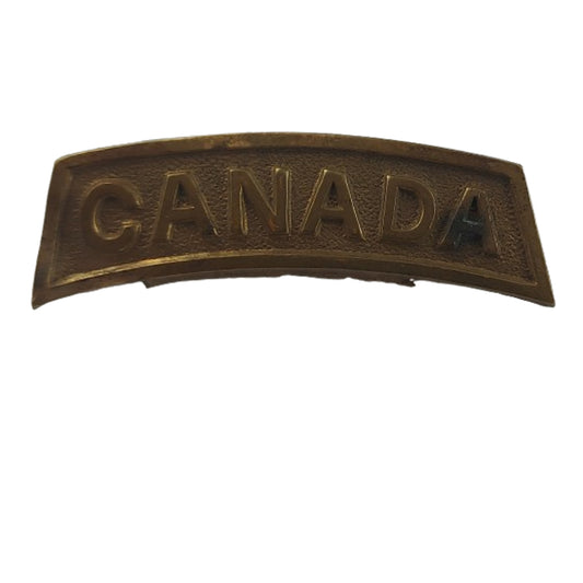 WW1 Canadian CANADA Metal Shoulder Title