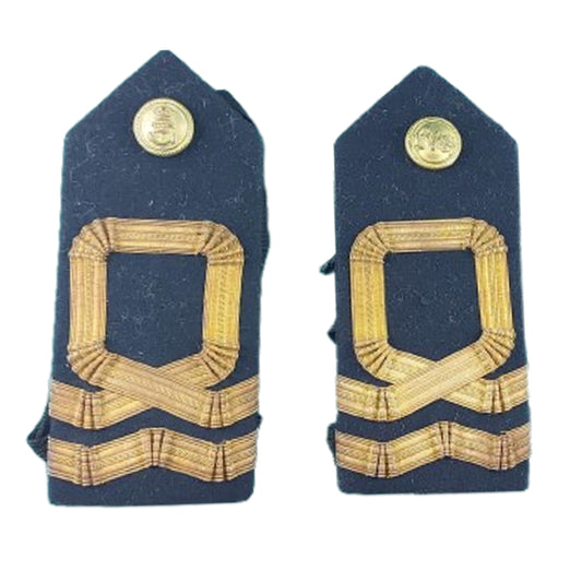 WW2 Canadian RCNVR Royal Canadian Naval Veterans Reserve Uniform Shoulder Board Pair (2)