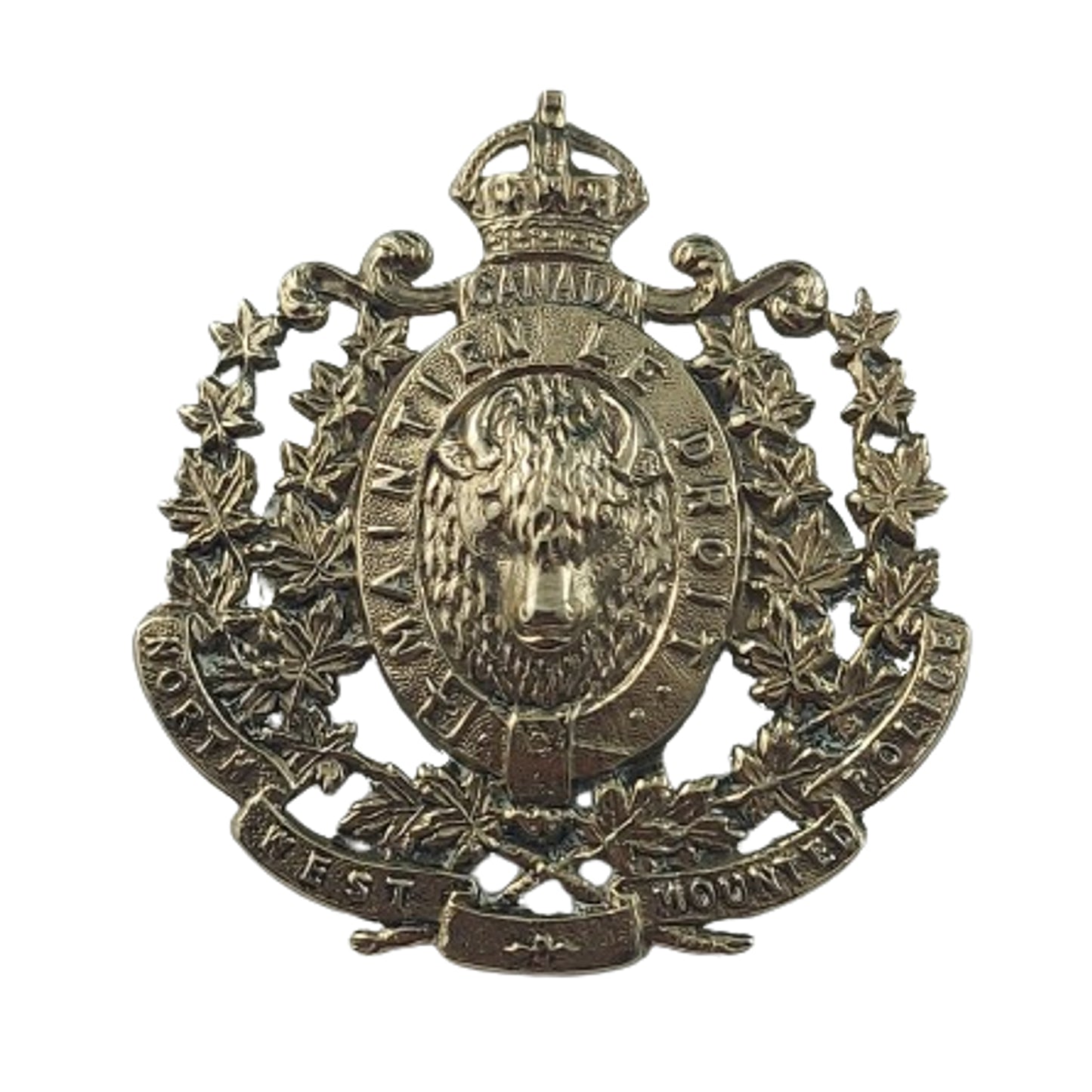 NWMP Northwest Mounted Police Cap Badge