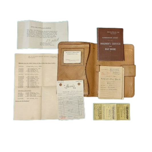 WW2 Canadian Pay Book Set RCAMC Royal Canadian Army Medical Corps Training Of Nurses