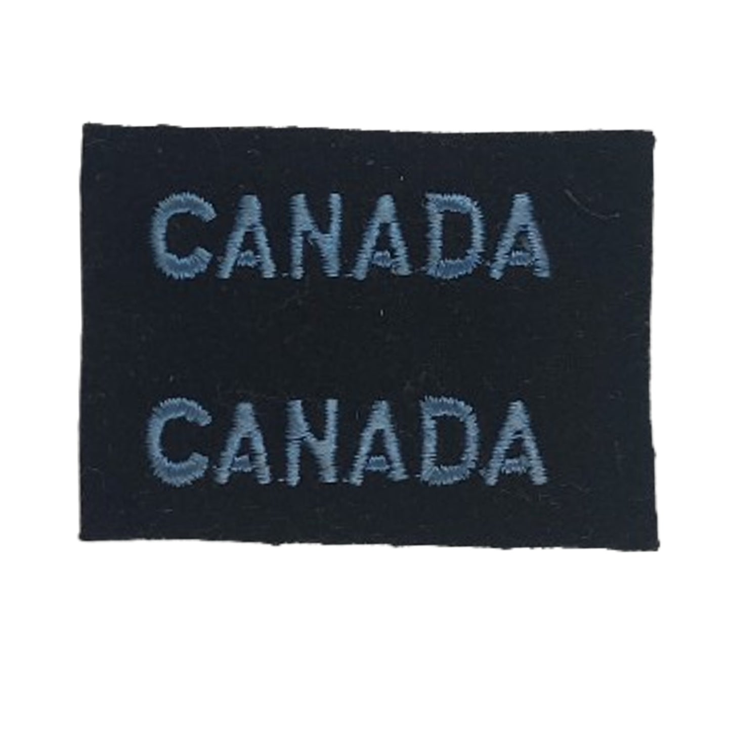 WW2 Canadian WRENS Women's Royal Naval Service CANADA Cloth Shoulder Title Pair