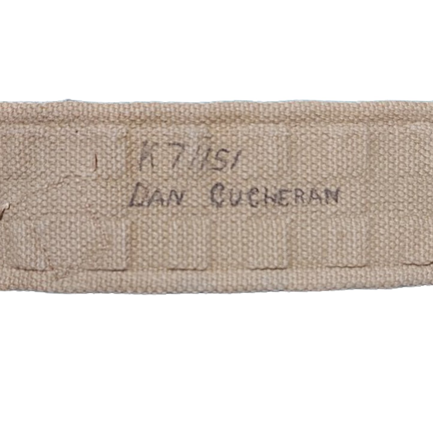 Named WW2 Canadian P37 Waist Belt -Irish Fusiliers