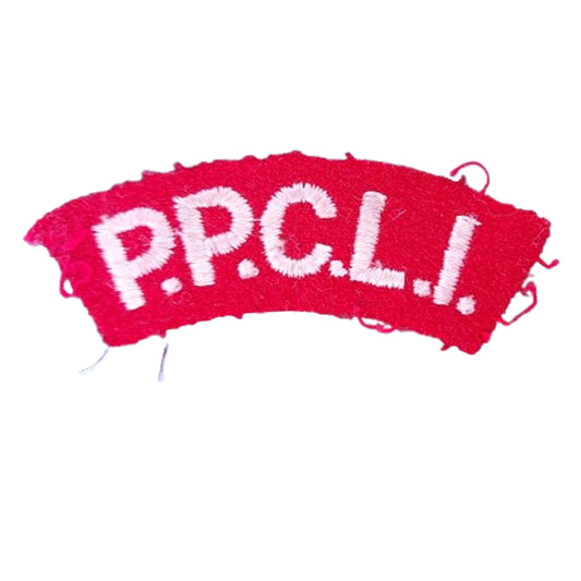 Post-WW2 Canadian PPCLI Princess Patricia Canadian Light Infantry Shoulder Title