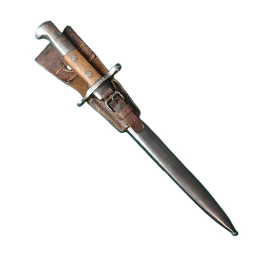 Pre-WW2 Swiss K31 Service Rifle Bayonet With Scabbard And Frog