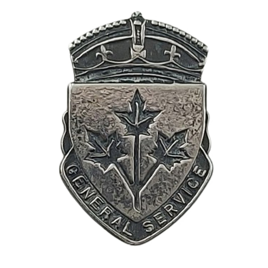 WW2 Canadian Numbered Sterling General Service Lapel Pin 583044