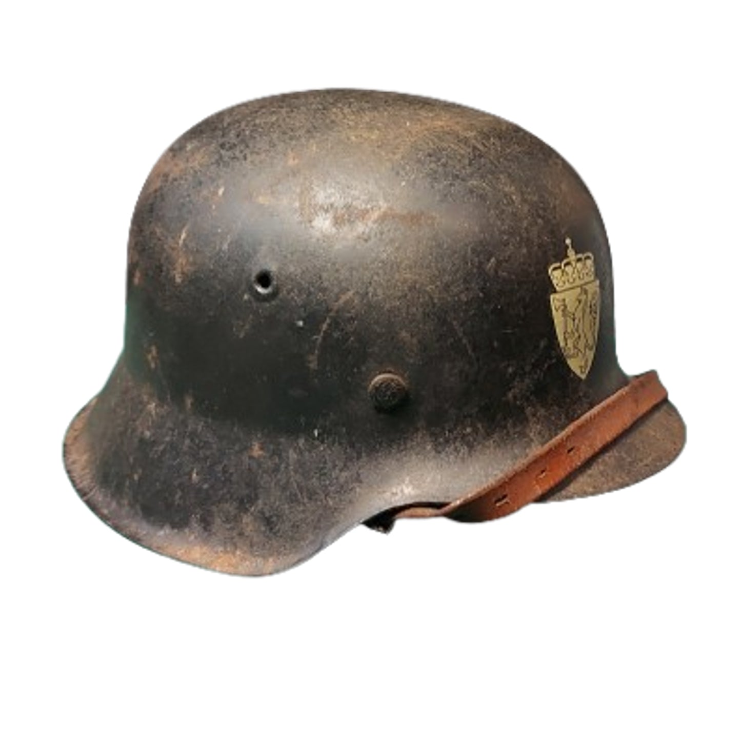 WW2 German Army M42 Combat Helmet Norwegian Army Capture And Reissue