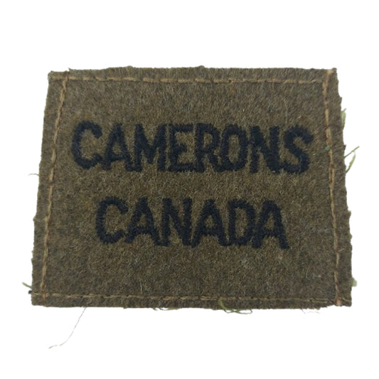 WW2 Camerons Canada Cloth Slip-On