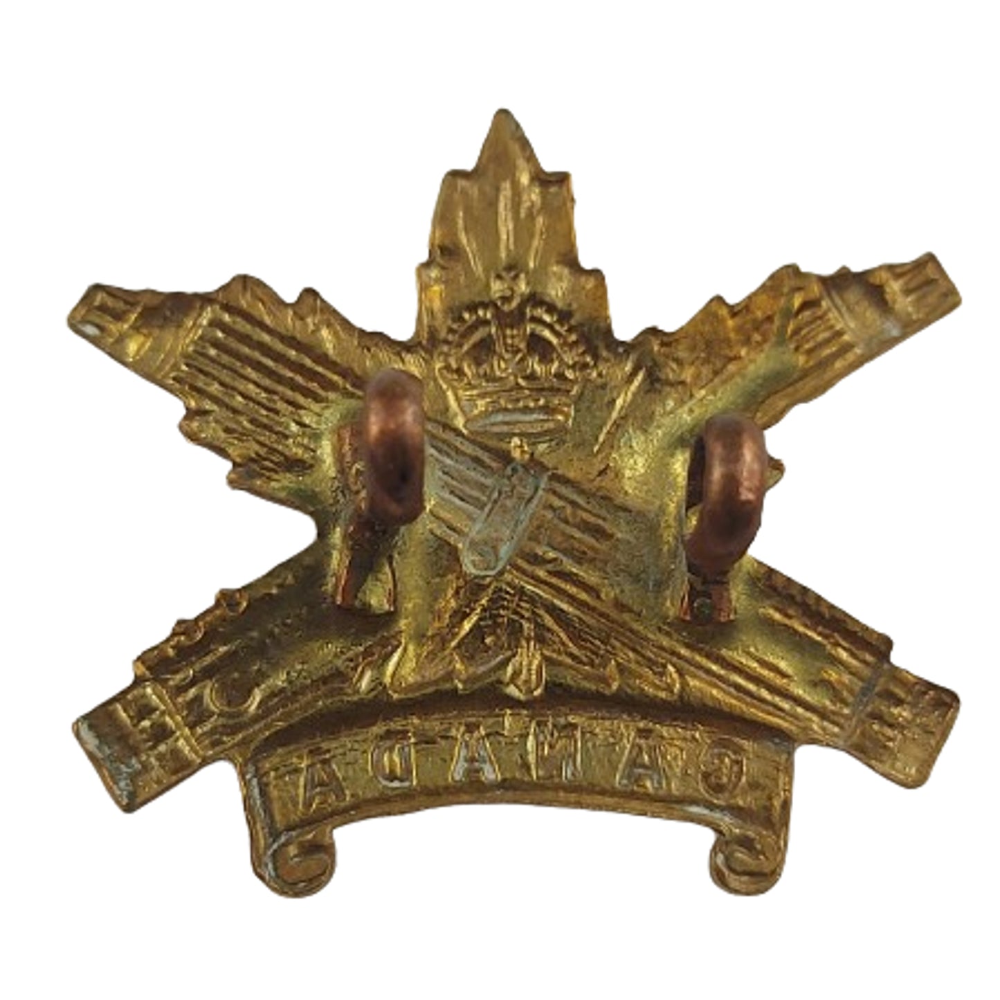 WW1 CMG Canadian Machine Gun Corps Collar Badge