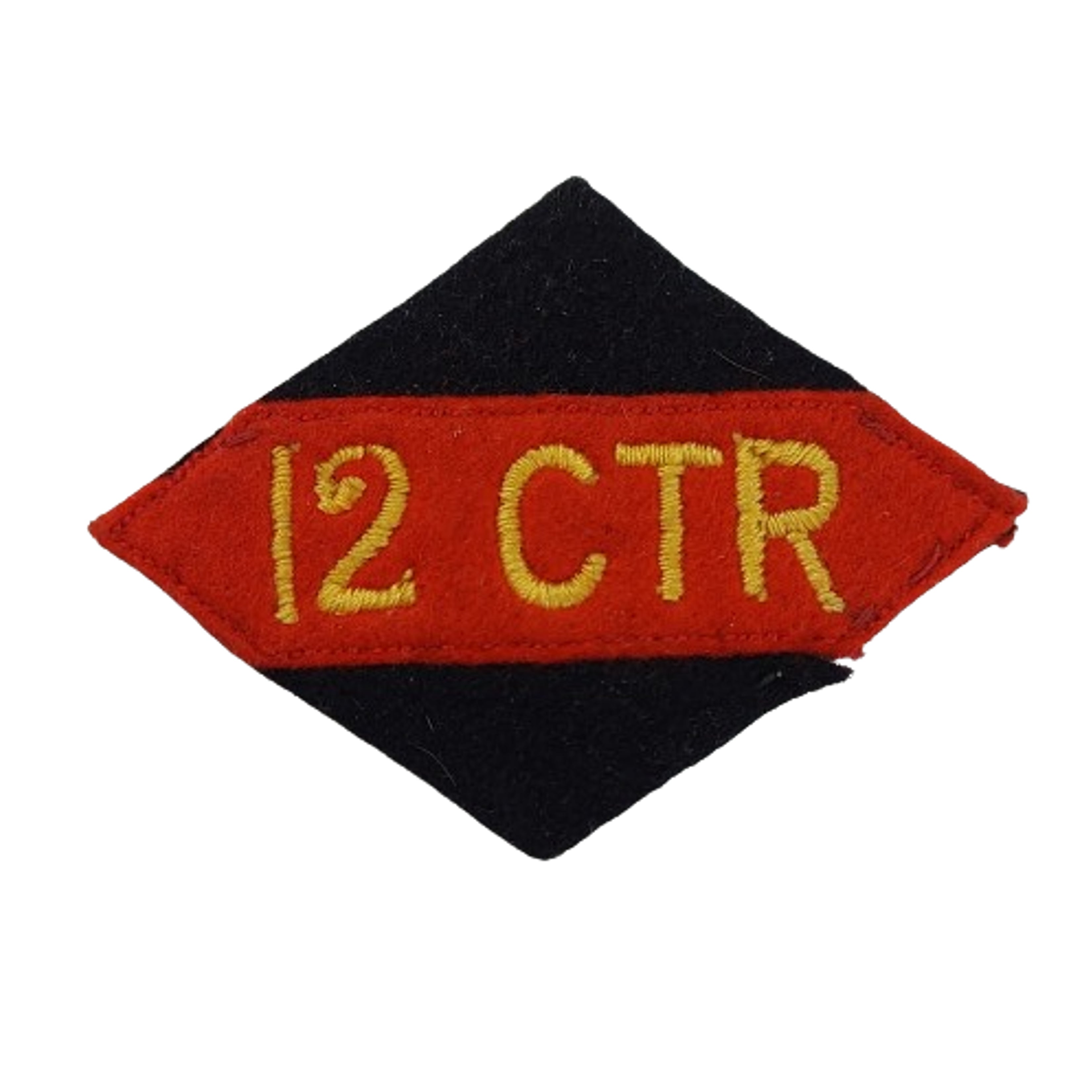 WW2 12 CTR Canadian Tank Regiment Division Patch – Canadian Soldier ...