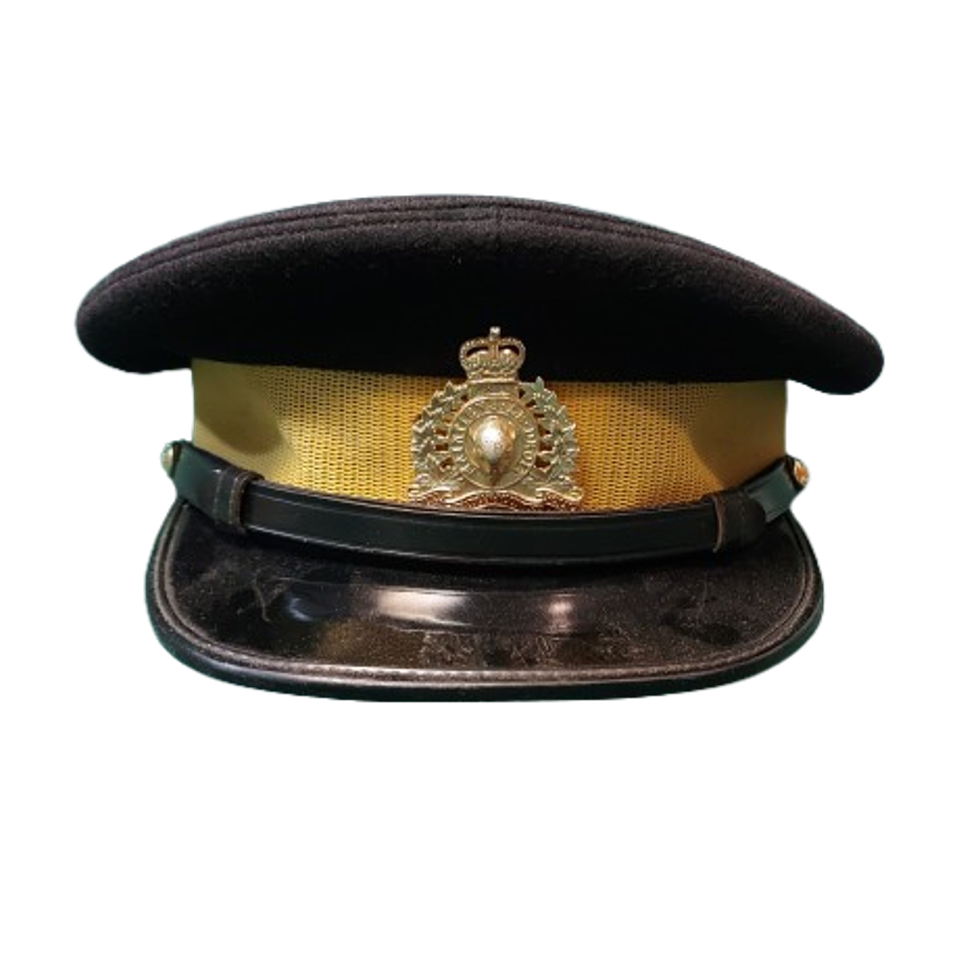 Post-WW2 Canadian RCMP Royal Canadian Mounted Police Visor Cap With Ba ...