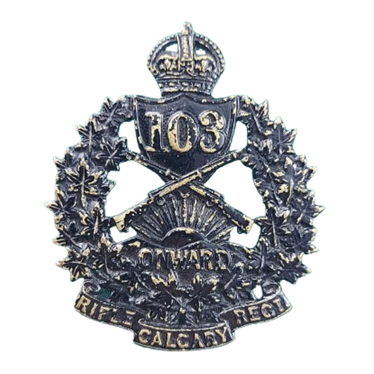Pre-WW1 Canadian 103rd Calgary Rifles Cap Badge