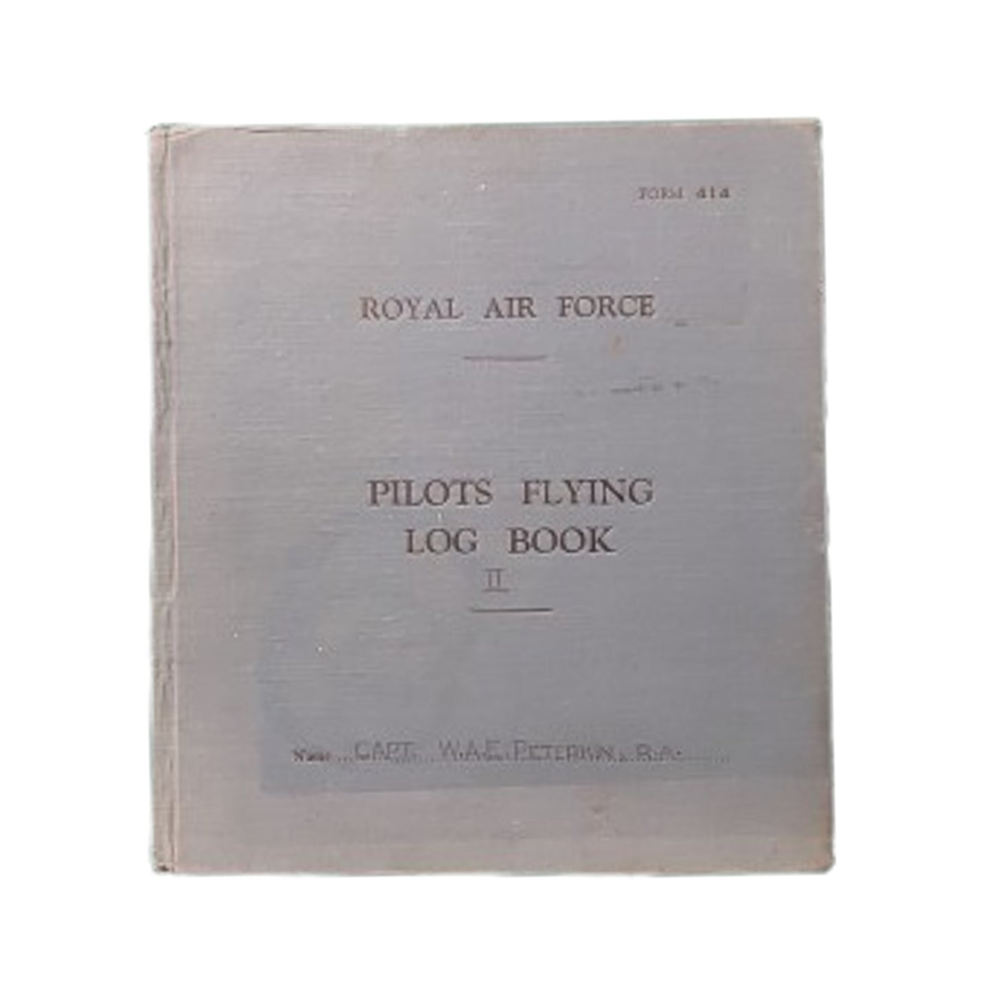 Post-WW2 British Named RAF Royal Air Force Pilots Flying Log Book