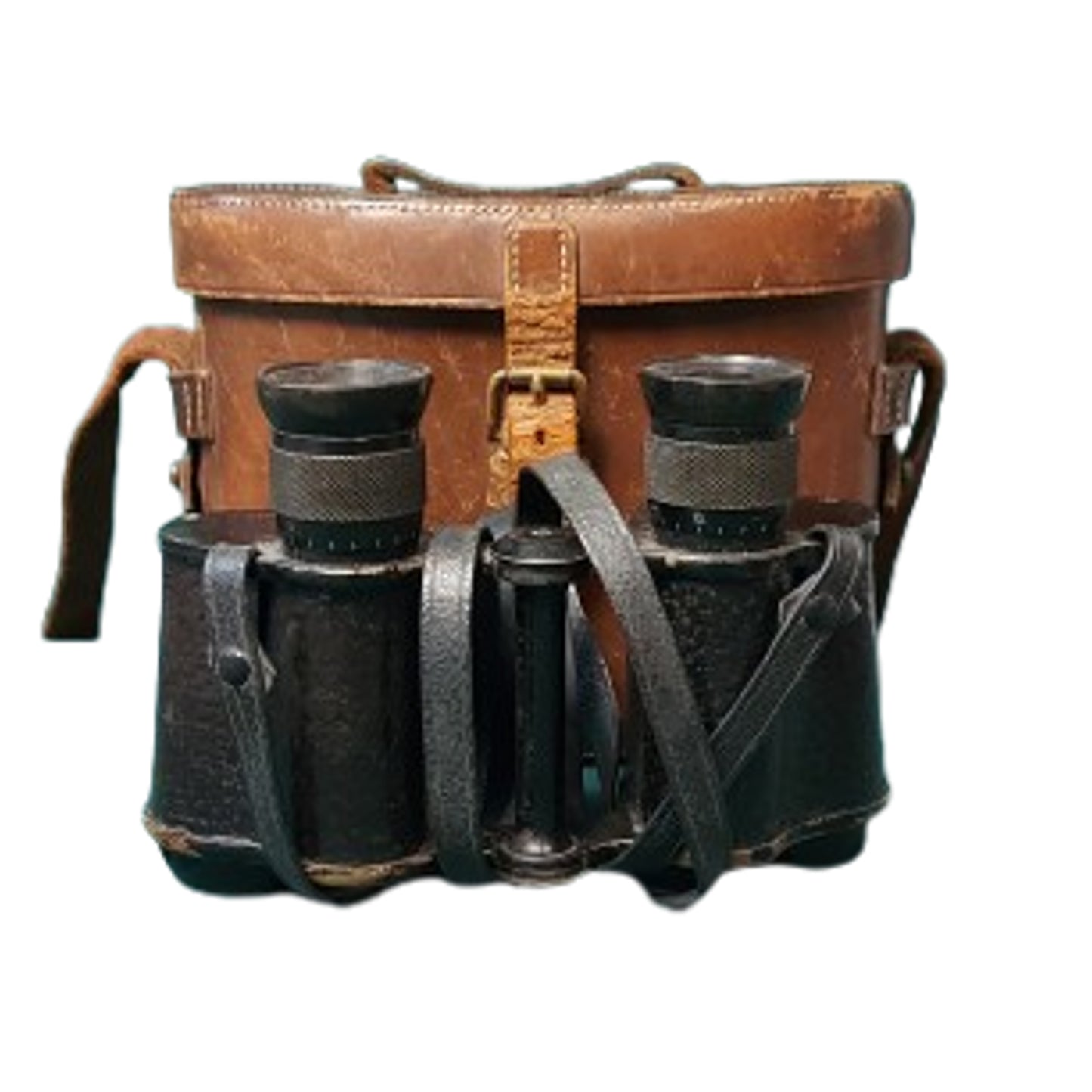 WW1 British Army Field Binoculars In Case