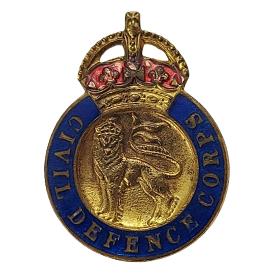 WW2 British Civil Defence Corps Enamel Pin