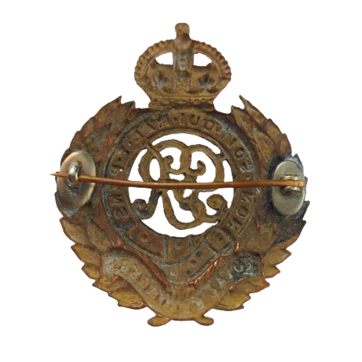 WW1 British RE Royal Engineers Cap Badge -Pinback