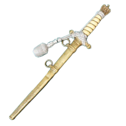 WW2 German Navy Kriegsmarine Officer's Etched Blade Dagger With Knot Carl Eickhorn