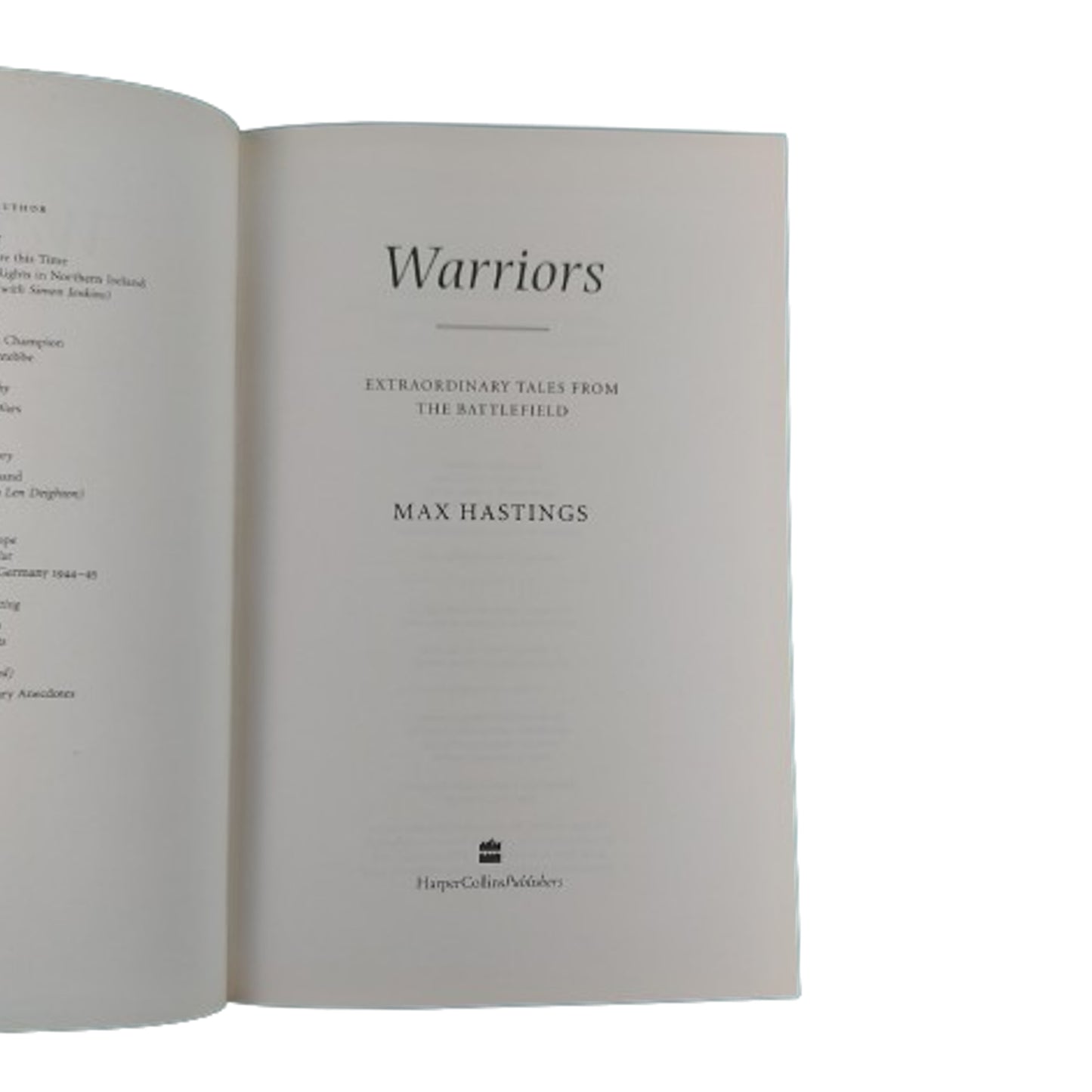 Warriors -Extraordinary Tales From The Battlefield