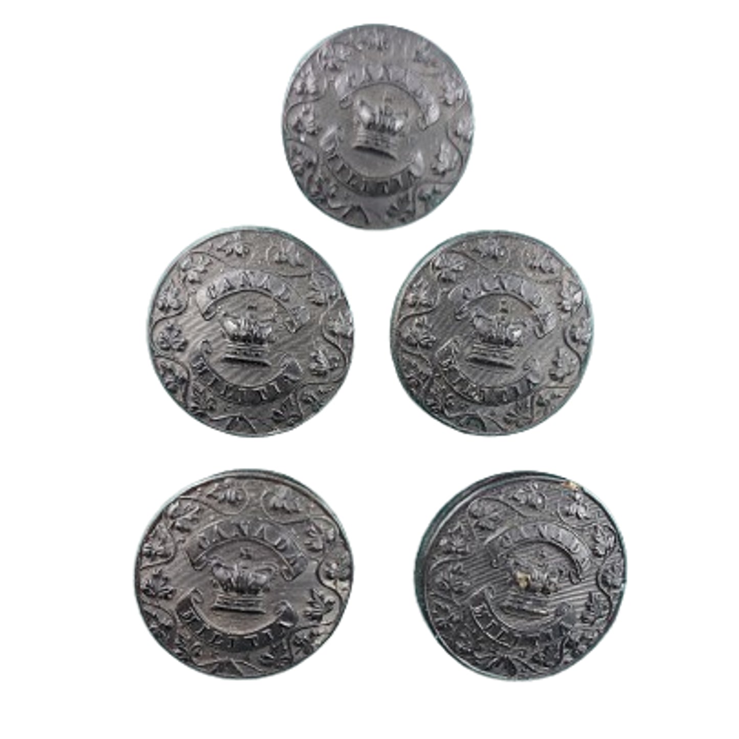 Pre-WW1 Canadian Militia Officer's Composite Uniform Button Set