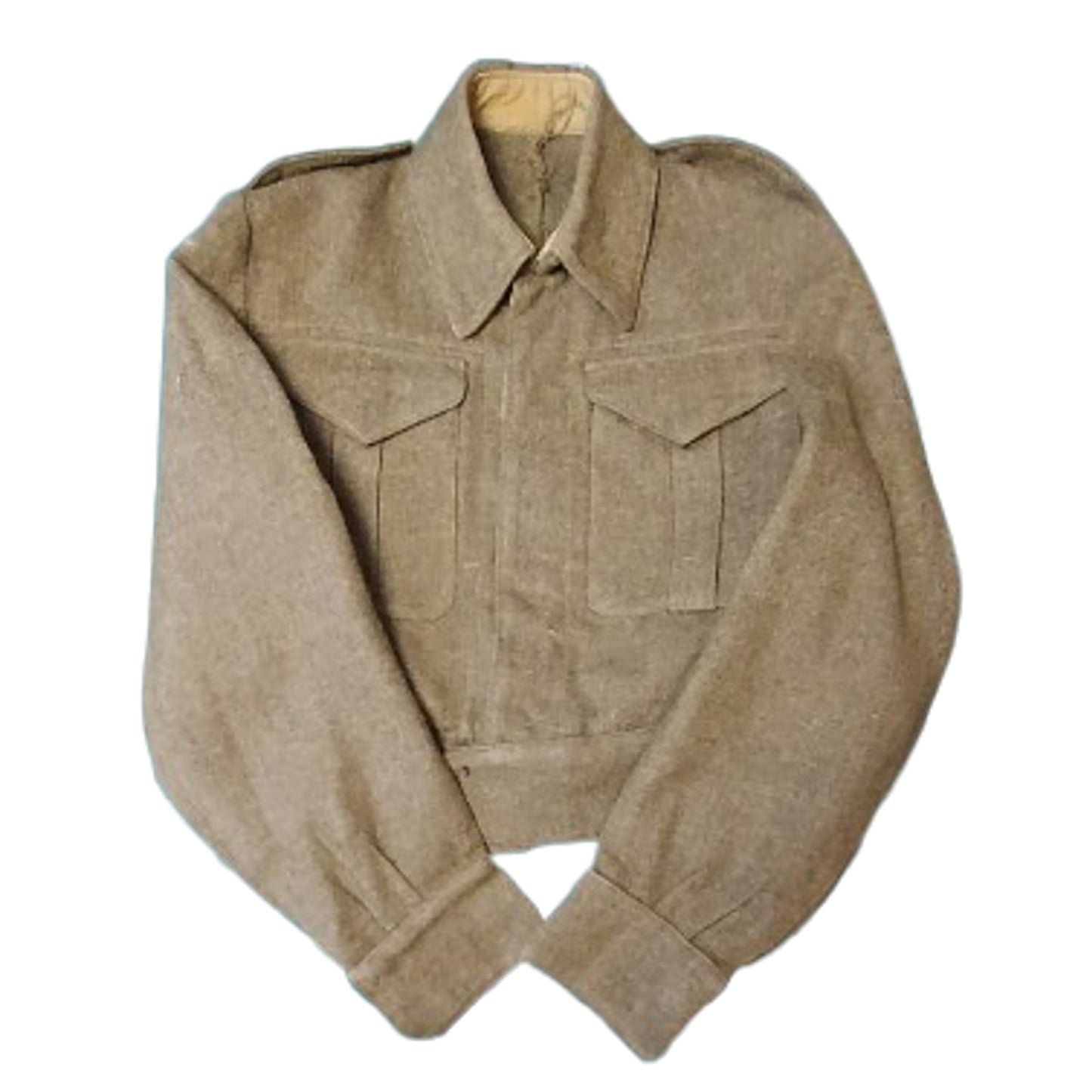 WW2 Canadian Battle Dress Tunic With Service Number No Insignia 1945