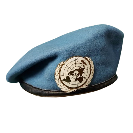 Posst-WW2 Canadian UN United Nations Beret With Badge