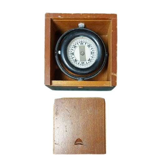 WW2 British Cased And Named Lifeboat Compass With Provenance