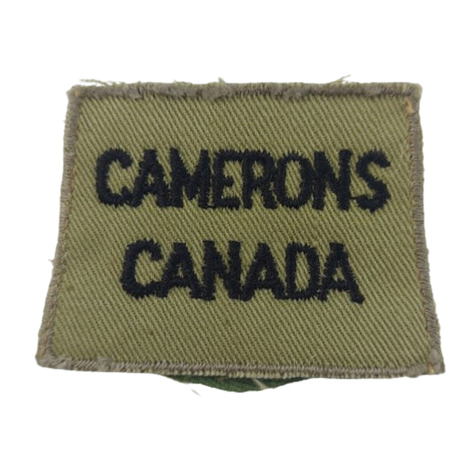WW2 Camerons Canada Slip-On Title