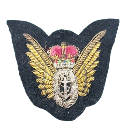 Post-WW2 British Canadian RN RCN Fleet Air Arm Bullion Wire Observer Wing