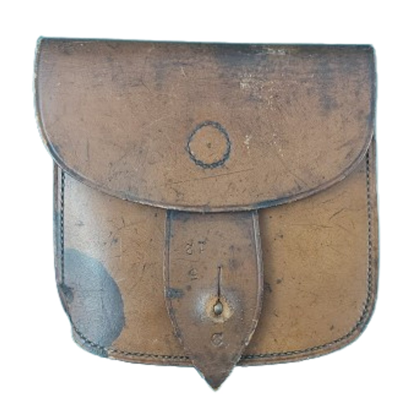 Pre-WW1 Canadian Oliver Pattern Leather Belt Pouch 1911