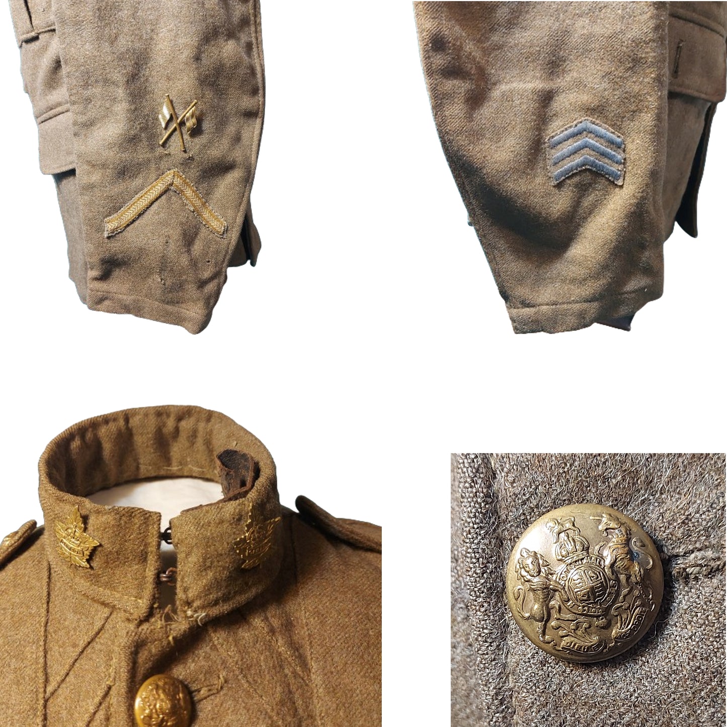 WW1 CEF Uniform Set -Smith Brothers -C.A.M.C. 13th Field Hospital -25th And 112th Battalion