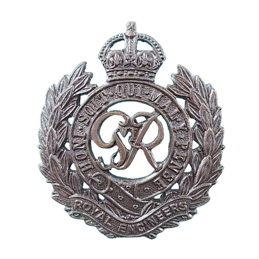 WW1 British RE Royal Engineers Officer's Cap Badge