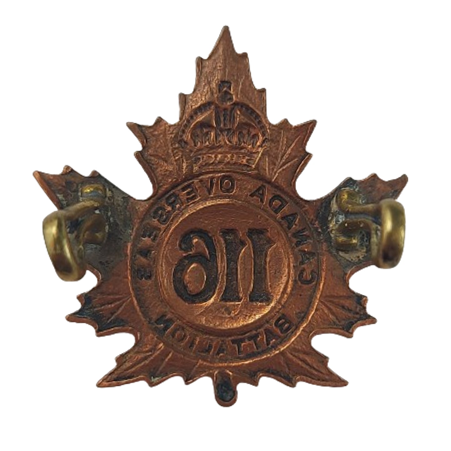 WW1 Canadian 116th Battalion Collar Badge -Uxbridge Ontario