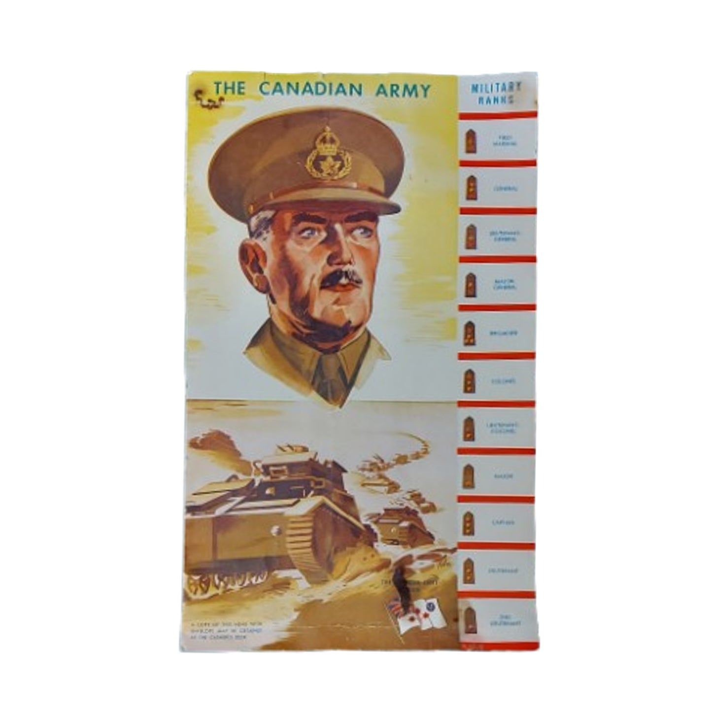 WW2 Canadian Army Patriotic Restaurant Menu