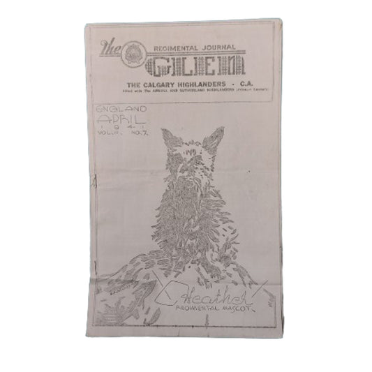 WW2 Canadian Calgary Highlanders Regimental Journal -The Glen England April 1941