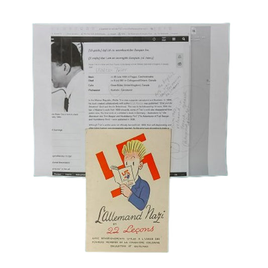 WW2 French Anti-German Propaganda Brochure Illustrator Walter Trier