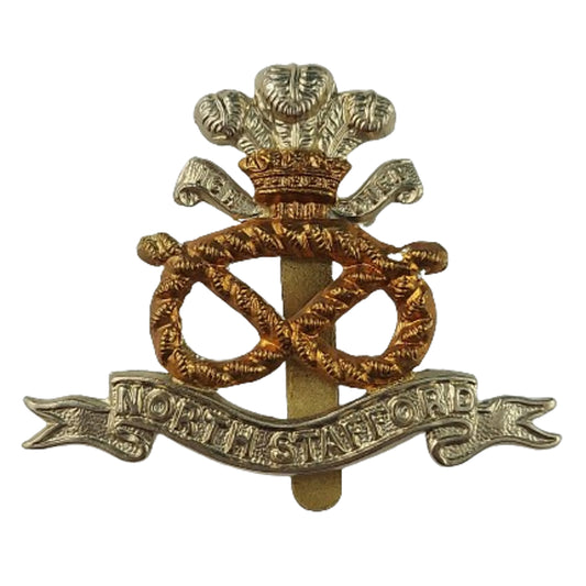WW2 British North Stafford Stafford Regiment Cap Badge