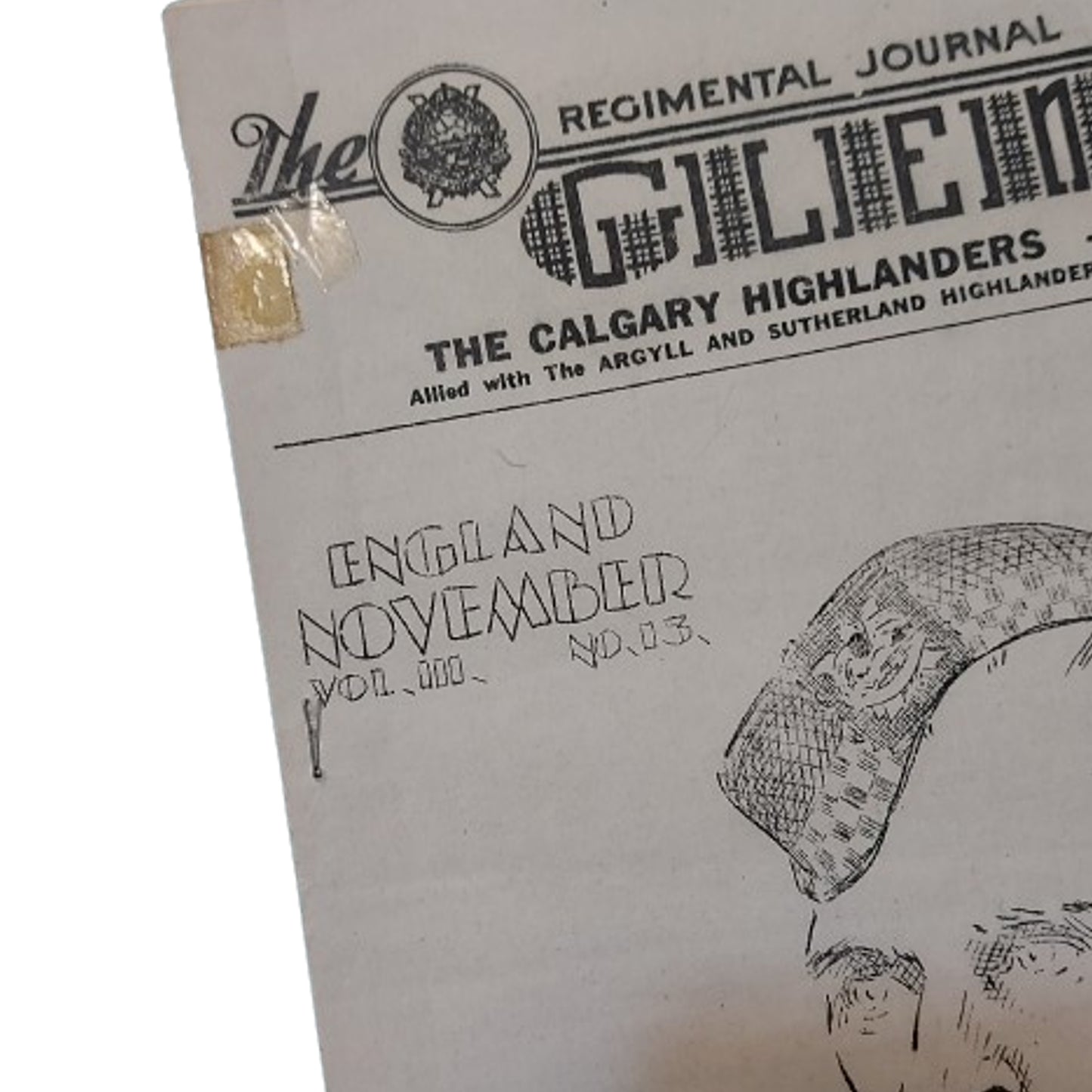 WW2 Calgary Highlanders 'The Glen' Regimental Journal Volume 3 No.13