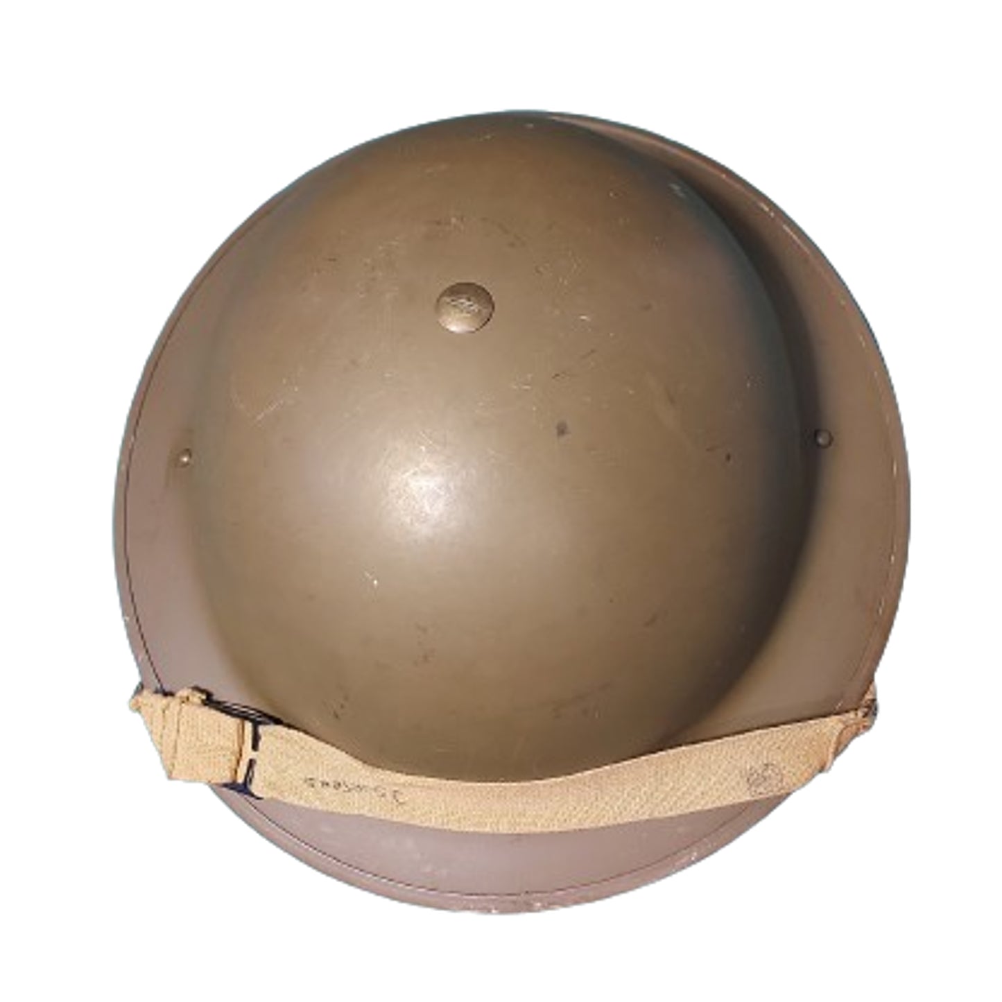 Named WW2 Canadian Mk.II Steel Combat Helmet 1942 With 2-Tone Camo Net