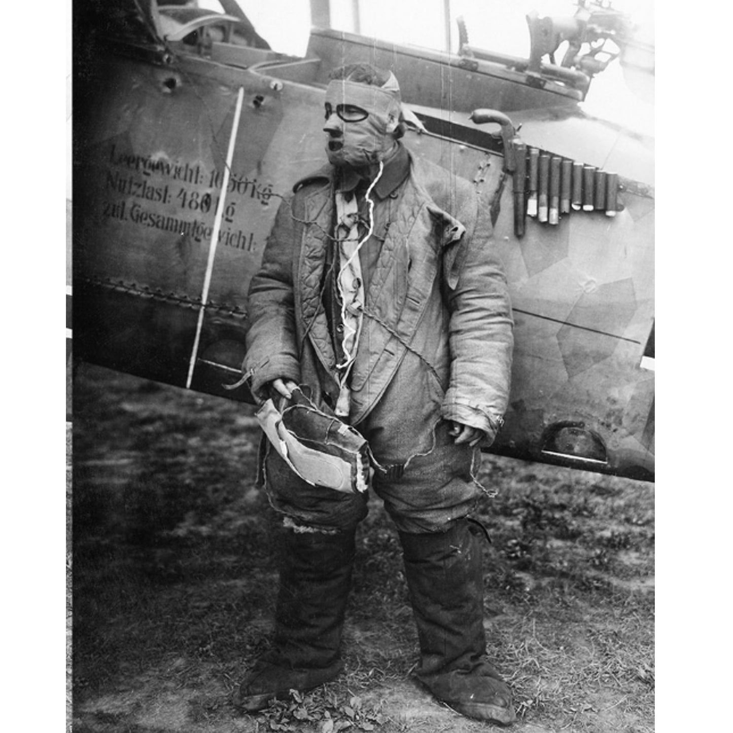 WW1 German Air Force "Metal Cloth" Flight Boots