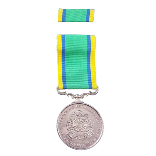Legion Of Frontiersmen Saskatchewan Command Medal With Ribbon Bar